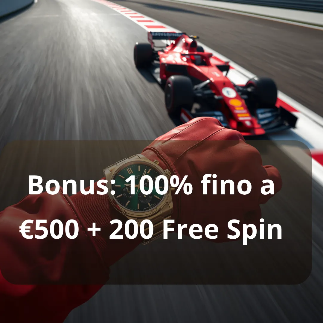 Wonaco banner bonus 100% fino a €500 + 200 Free Spin